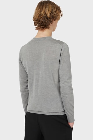 Pull en laine vierge - Gris chiné