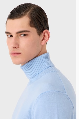 Pull en laine vierge - Ciel