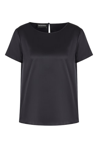 Top en soie - Bleu marine