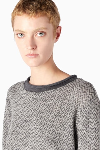 Pull en laine vierge - Gris clair