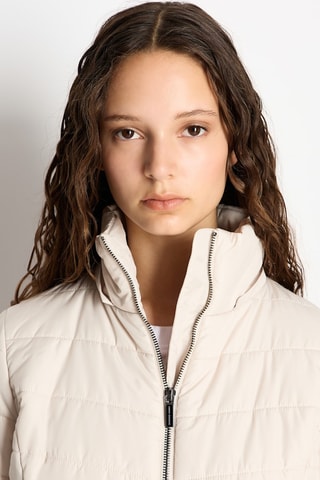 Anorak con capucha - Crudo