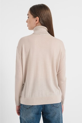 Pull en laine vierge - Beige