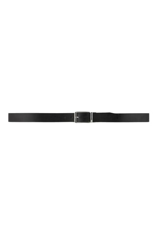 Ceinture en cuir grainé - Noir