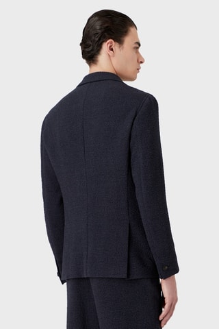 Veste en laine vierge - Bleu marine