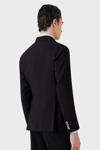 Veste en laine vierge - Bleu marine