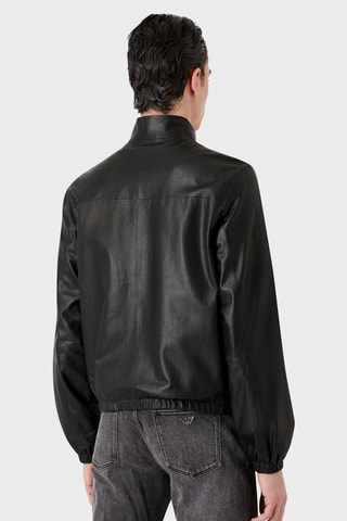 Veste en cuir d’agneau - Noir