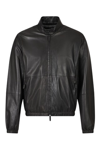 Veste en cuir d’agneau - Noir