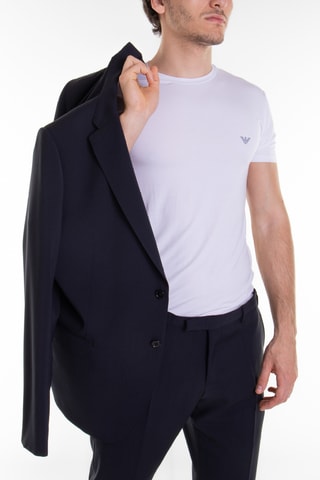 Veste en laine vierge - Bleu marine