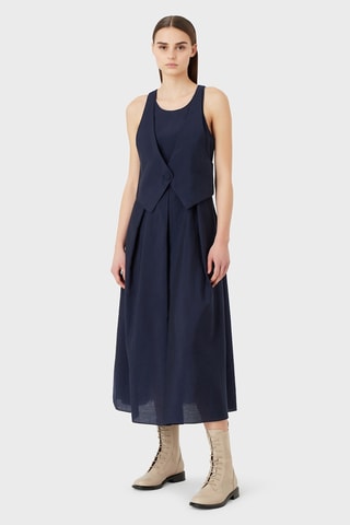 Robe trompe-l’œil - Bleu marine