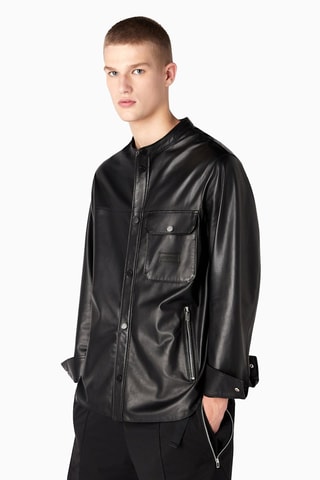 Surchemise en cuir d’agneau - Noir