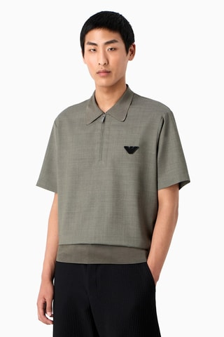 Polo en laine - Kaki