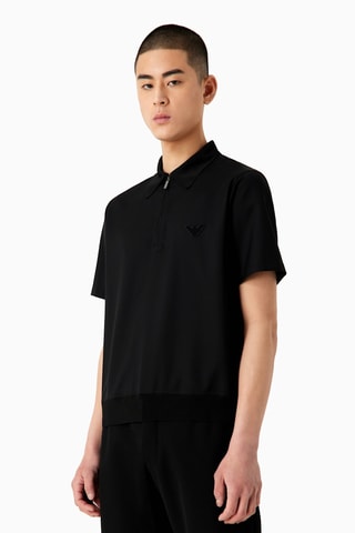 Polo en laine - Noir