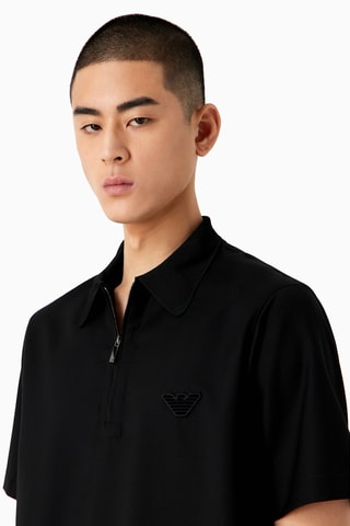 Polo en laine - Noir