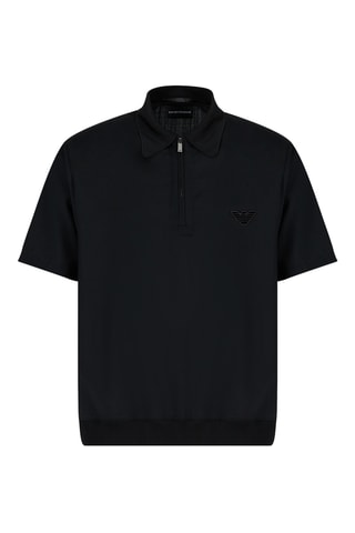 Polo en laine - Noir