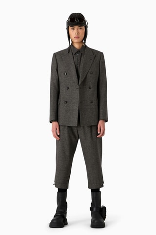 Polo en laine vierge - Noir