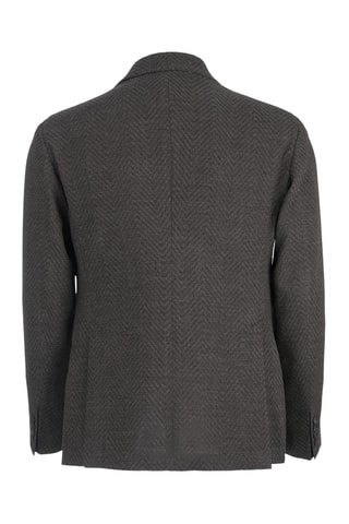 Veste en laine vierge et soie - Marron