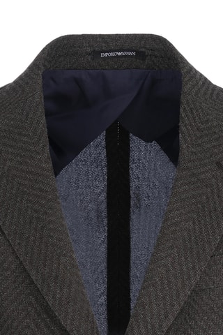 Veste en laine vierge et soie - Marron