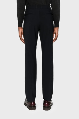 Pantalon en laine vierge - Bleu marine