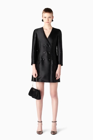 Robe portefeuille - Noir