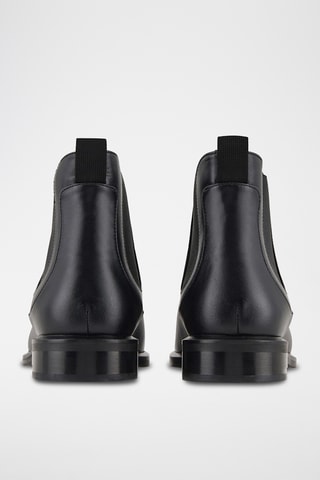 Bottines Chelsea en cuir de veau - Noir