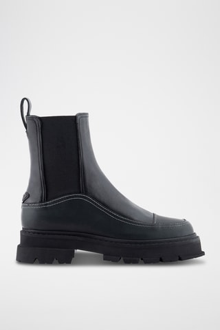 Bottines Chelsea en cuir - Noir