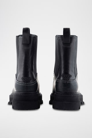 Bottines Chelsea en cuir - Noir