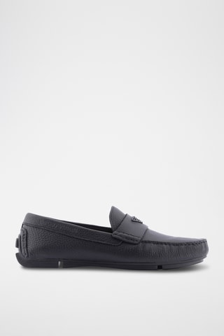 Mocassins en cuir - Noir