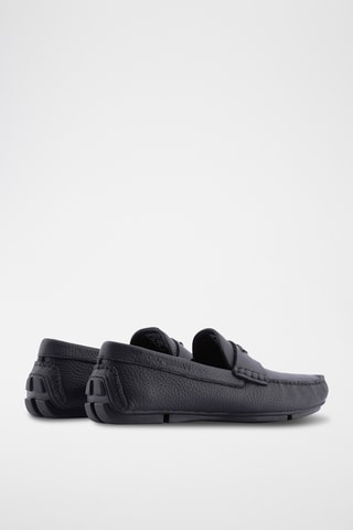 Mocassins en cuir - Noir