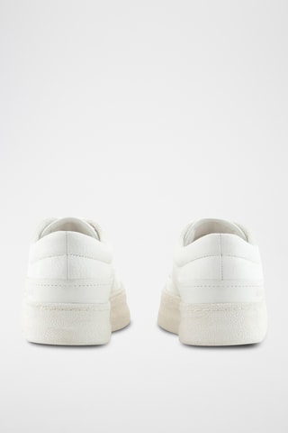 Baskets plateformes en cuir - Blanc
