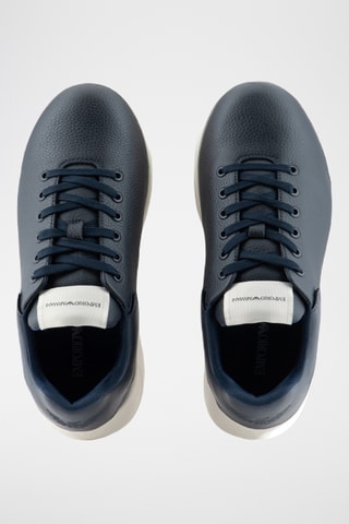 Baskets en cuir - Bleu marine