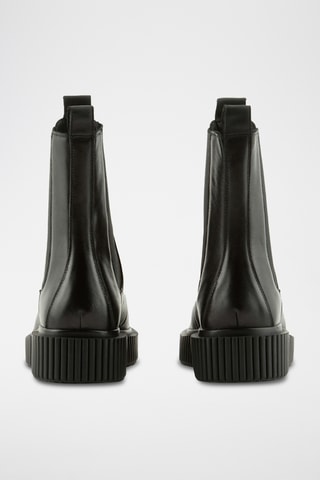 Bottines en cuir - Noir