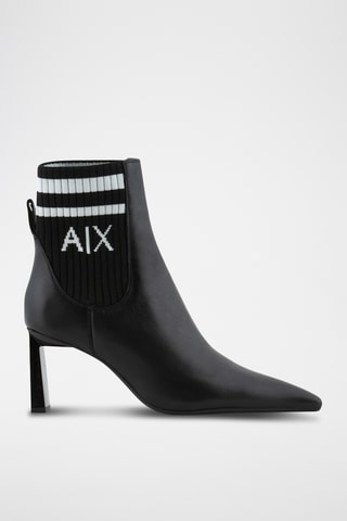 Bottines en cuir - Noir