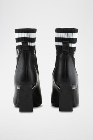 Bottines en cuir - Noir