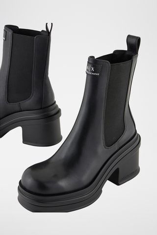 Bottines Chelsea en cuir - Noir