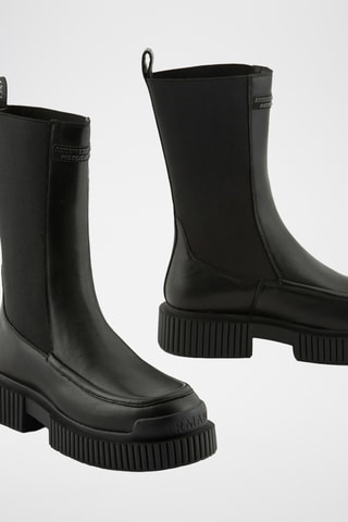 Bottines Chelsea en cuir - Noir