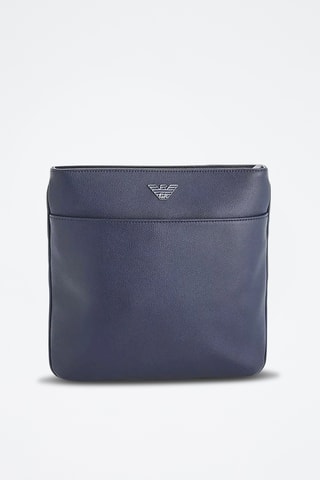 Sac bandoulière en cuir - Bleu marine