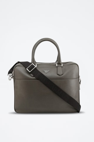 Sacoche en cuir - Gris