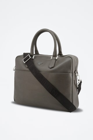 Sacoche en cuir - Gris