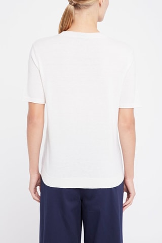 T-shirt en laine vierge Emporio Armani - Ecru