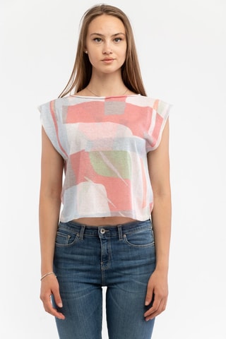 T-shirt - Roze en Blauw - Emporio Armani