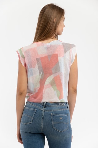 T-shirt - Roze en Blauw - Emporio Armani