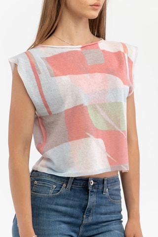 T-shirt - Roze en Blauw - Emporio Armani