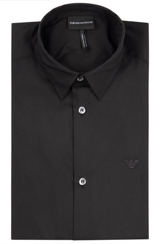 Overhemd Regular Fit - Zwart - Emporio Armani