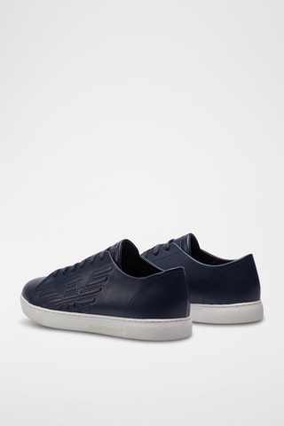 Baskets en cuir - Bleu nuit