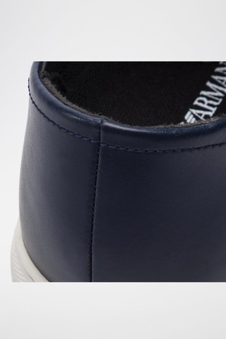 Baskets en cuir - Bleu nuit