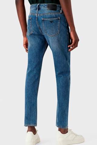 Jean droit Emporio Armani Bleu