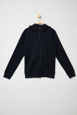 Sweat à capuche - Bleu marine - Emporio Armani