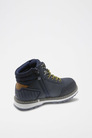 Bottines - Marron, bleu et blanc