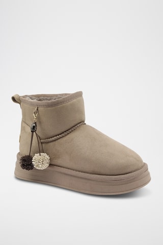 Bottines fourrées - Taupe