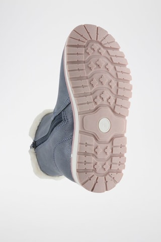 Bottines fourrées - Blanc, bleu et rose